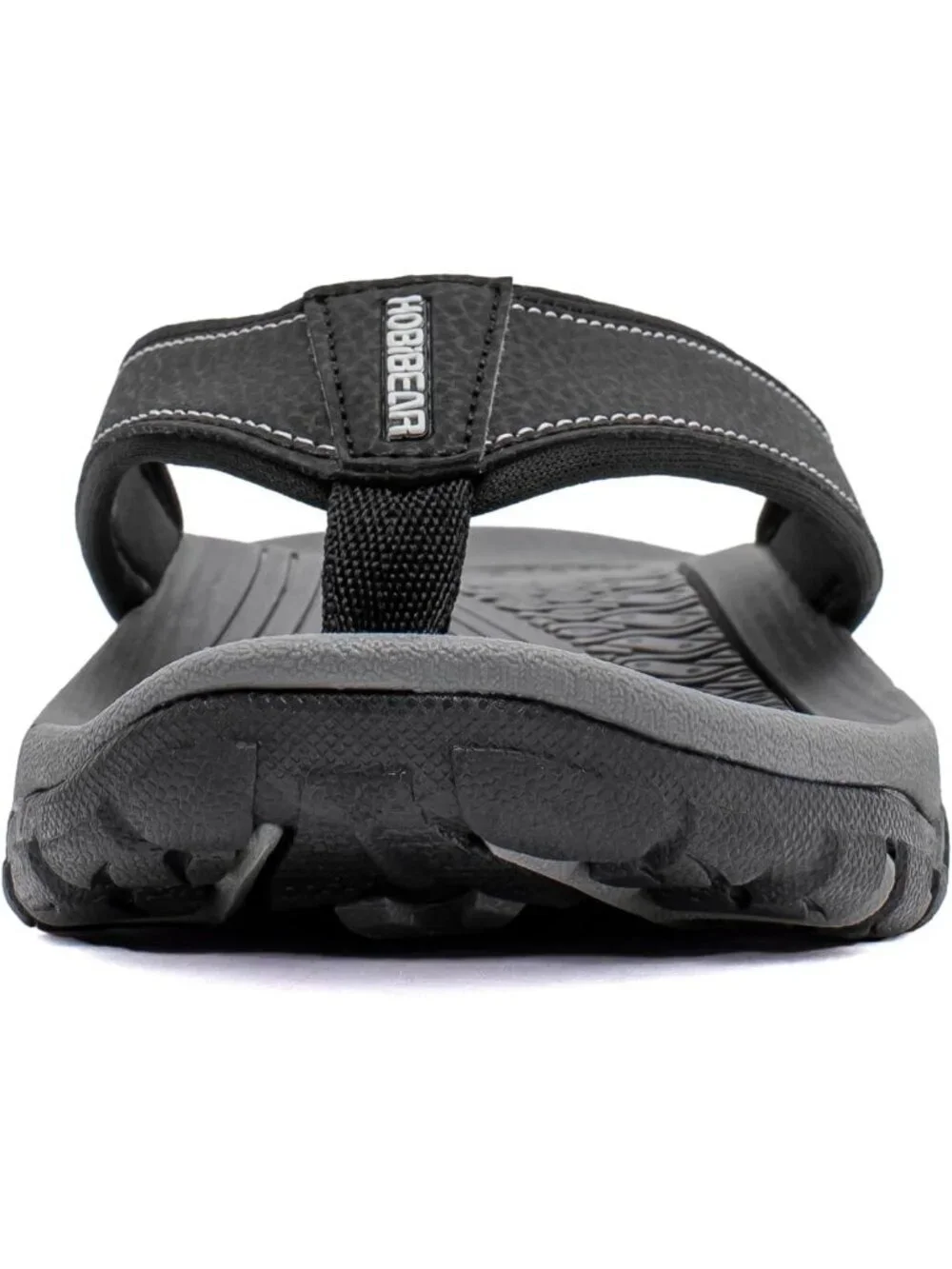 Men's Grey And Black Sport Flip Flops Comfort Outdoor Casual Thong Sandal Shoes